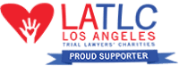 A banner with the words " latin los angeles " on it.